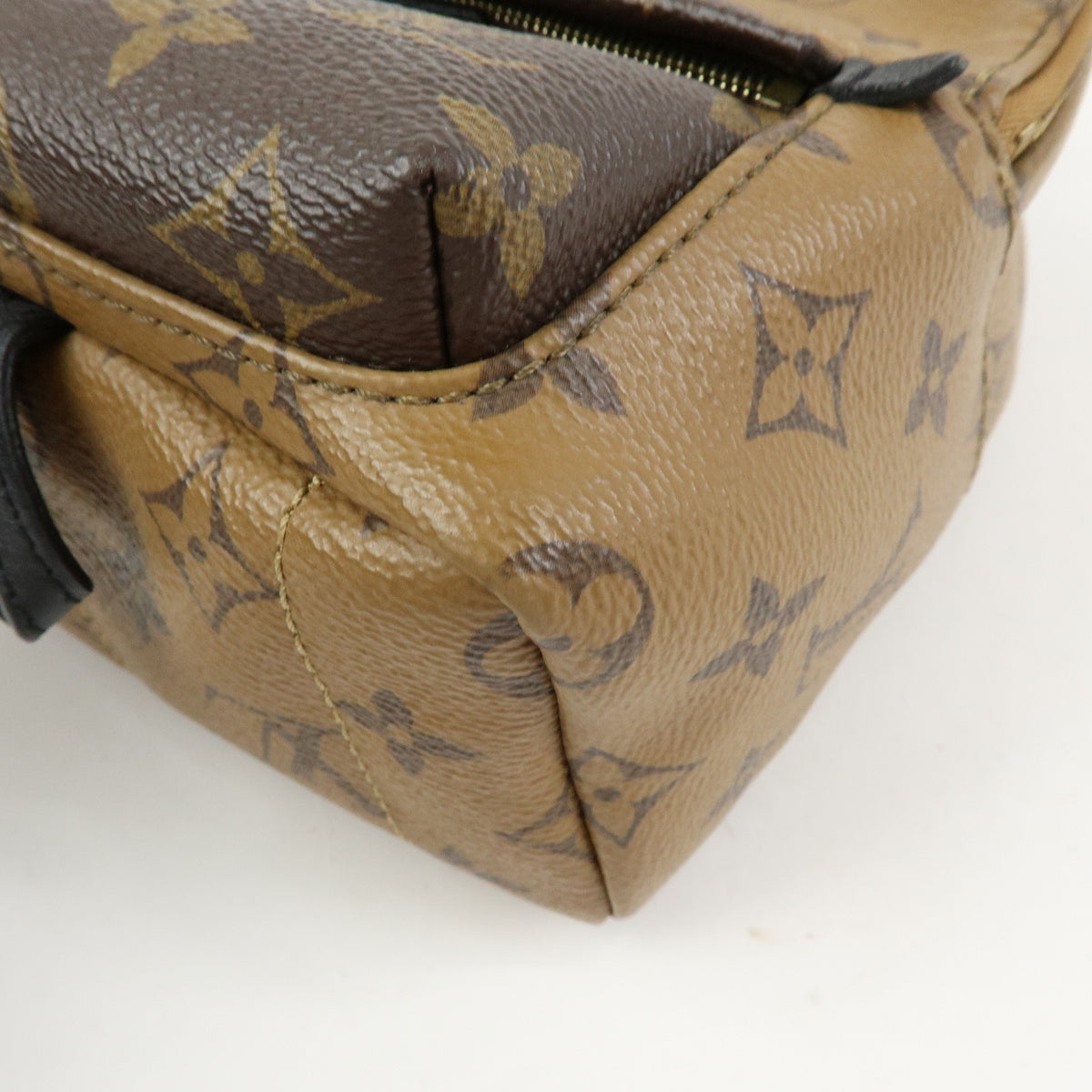 Louis Vuitton Palm Springs Reverse Monogram Canvas Brown Canvas Backpack Bag (Pre-Owned)