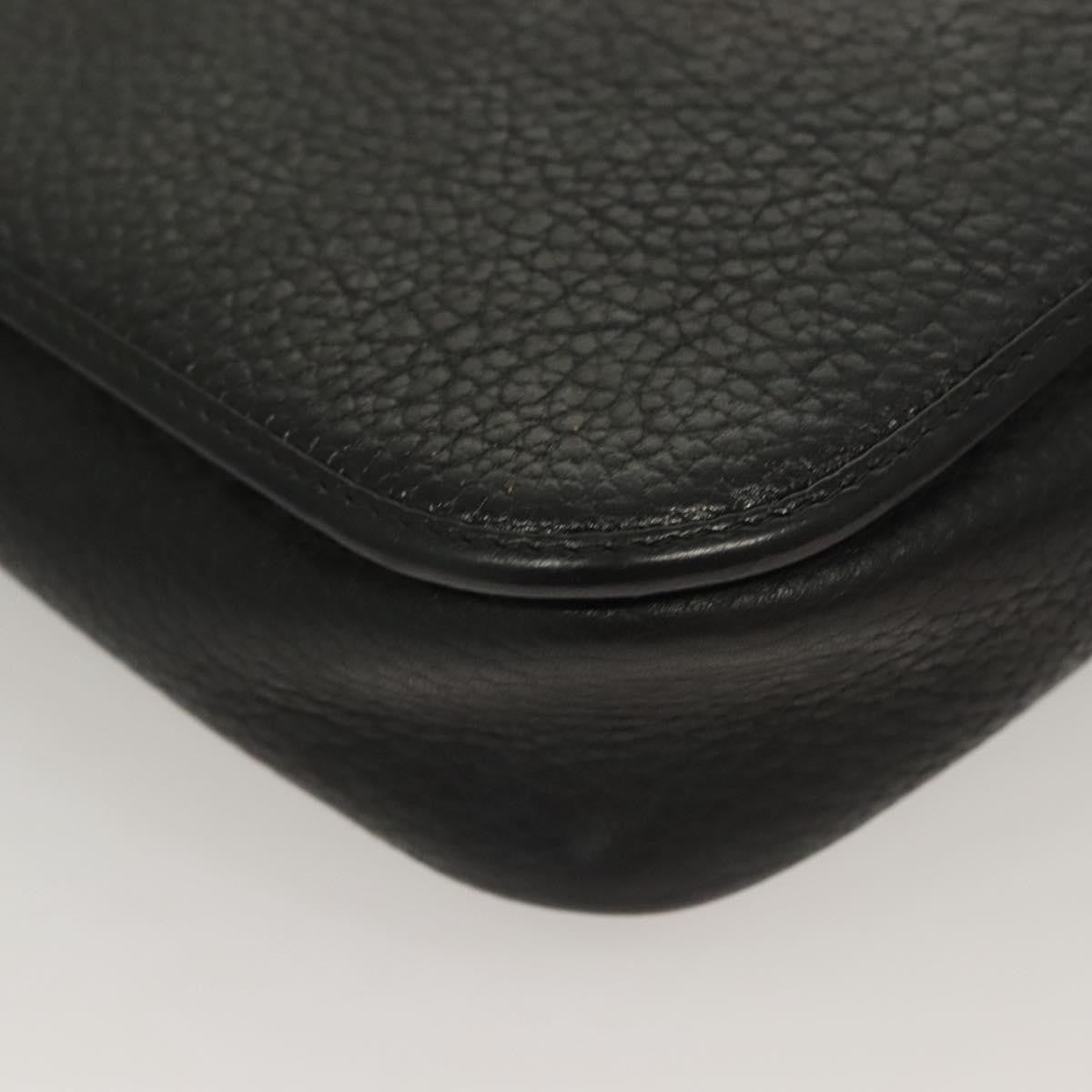 Christian Dior Vintage Trotter Leather Black Leather Clutche & Pouche Bag (Pre-Owned)