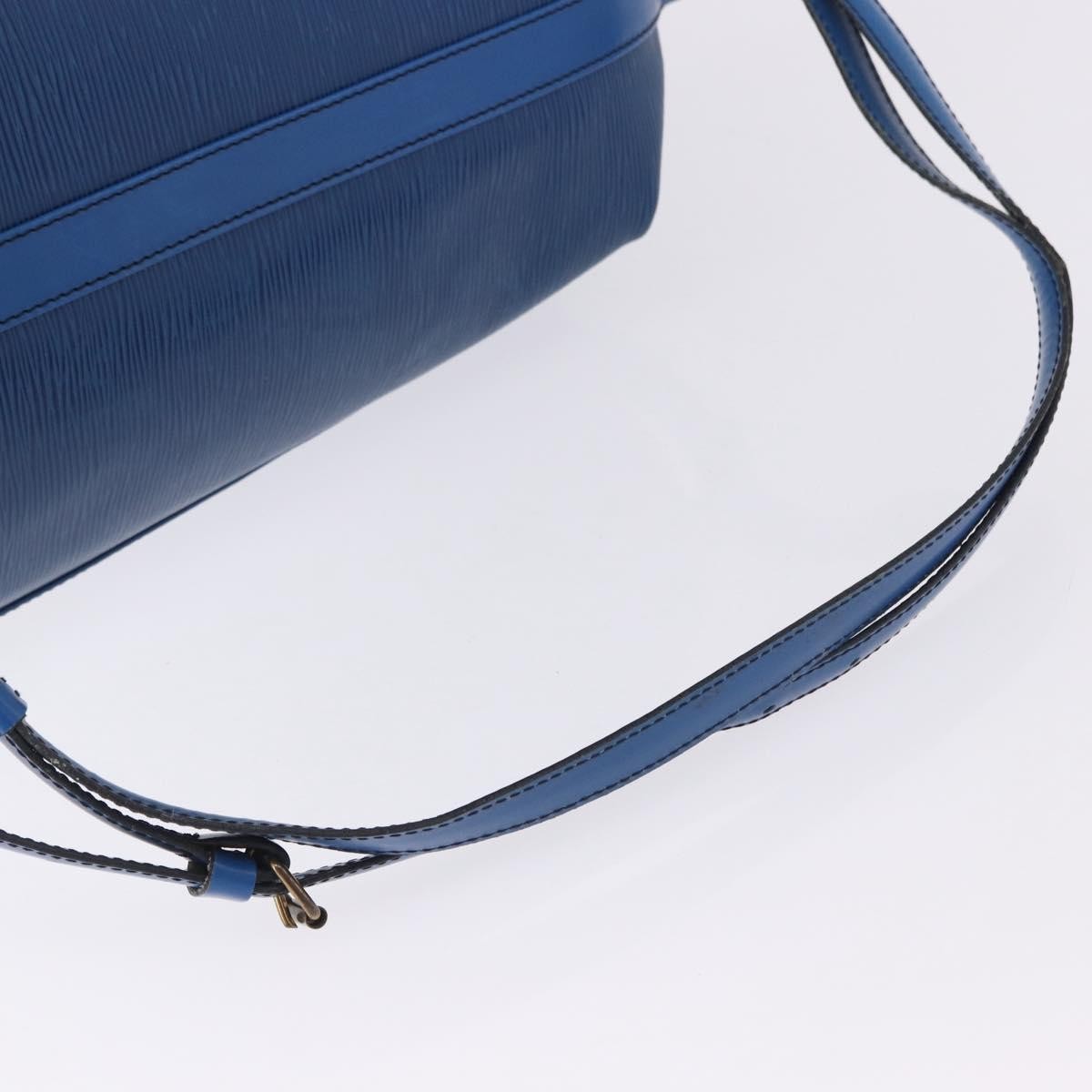 Louis Vuitton Randonnée Epi Blue Leather Backpack Bag (Pre-Owned)