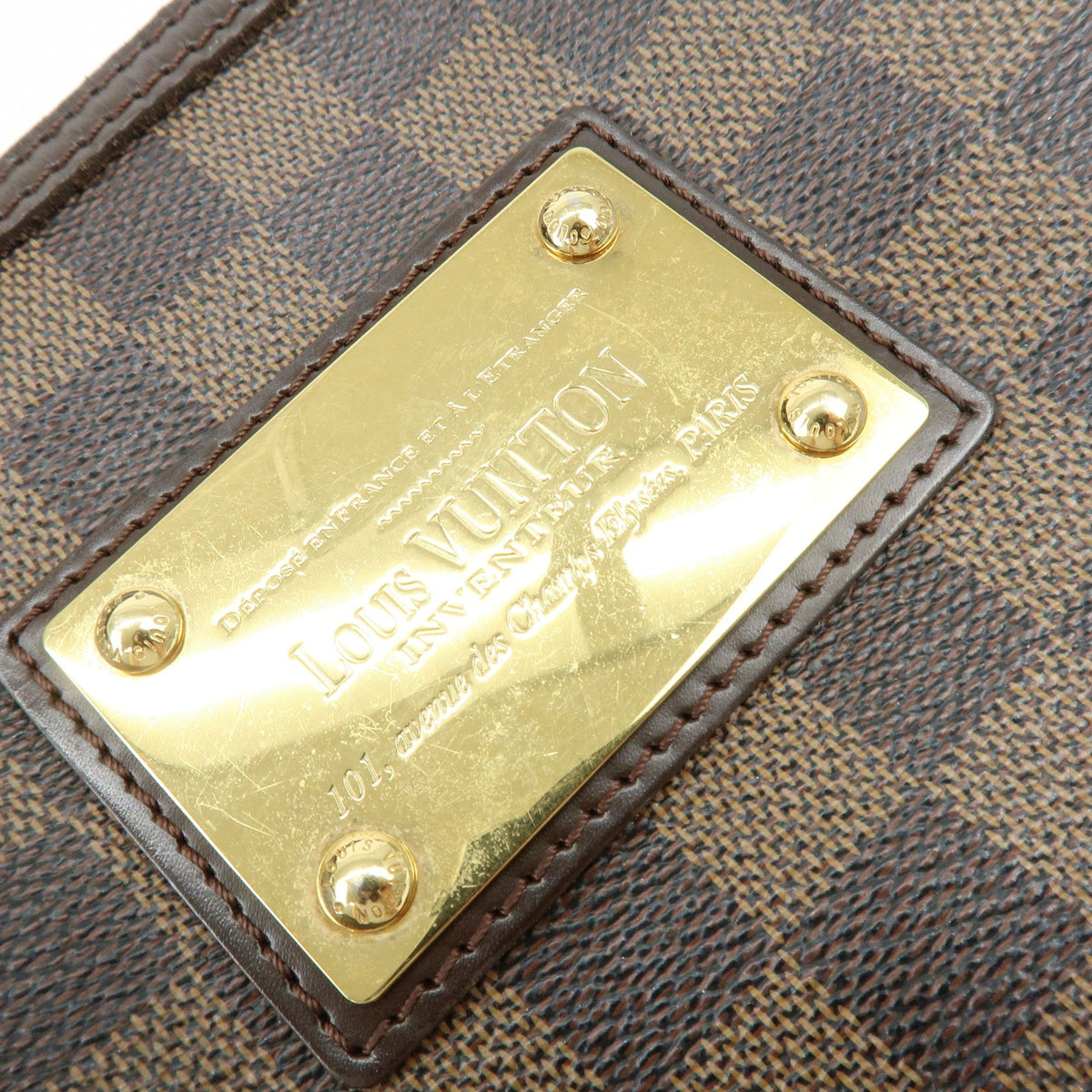 Louis Vuitton Thames Damier Brown Canvas Handbag (Pre-Owned)
