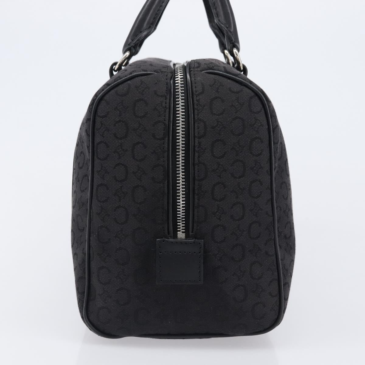 Celine Boston C Macadam Canvas Black Canvas Handbag (Pre-Owned)