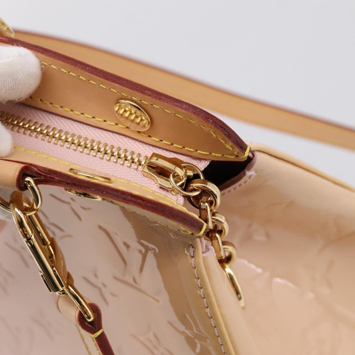 Louis Vuitton Blair Monogram Vernis Pink Patent_Leather Handbag (Pre-Owned)
