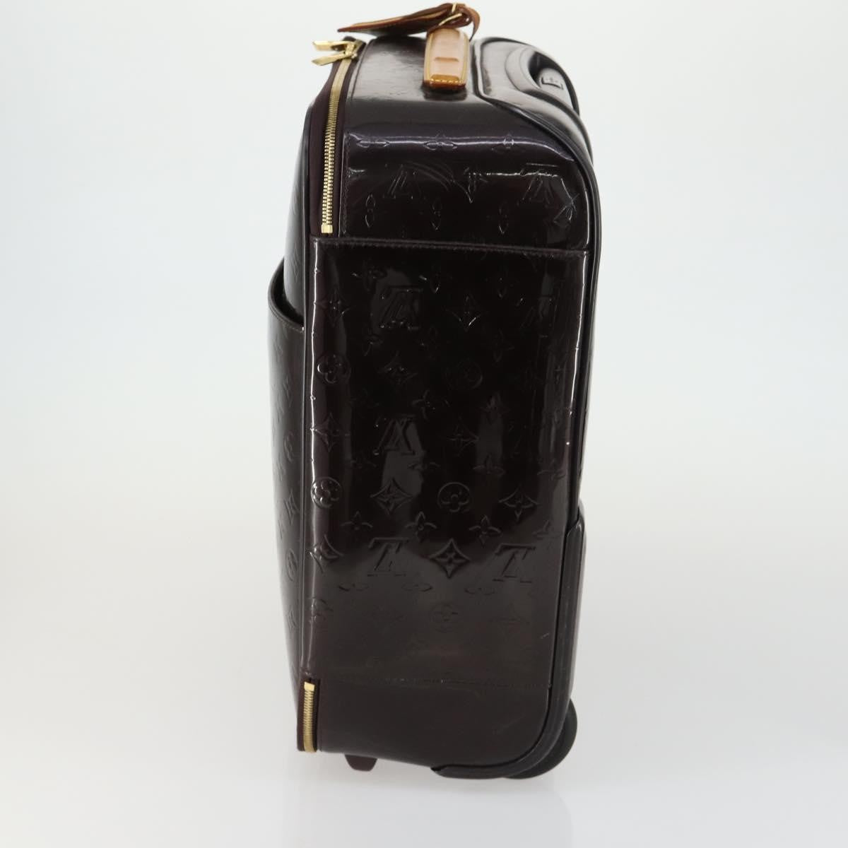 Louis Vuitton Pegase Luggage Monogram Vernis Brown Patent_Leather Travel Bag Bag (Pre-Owned)