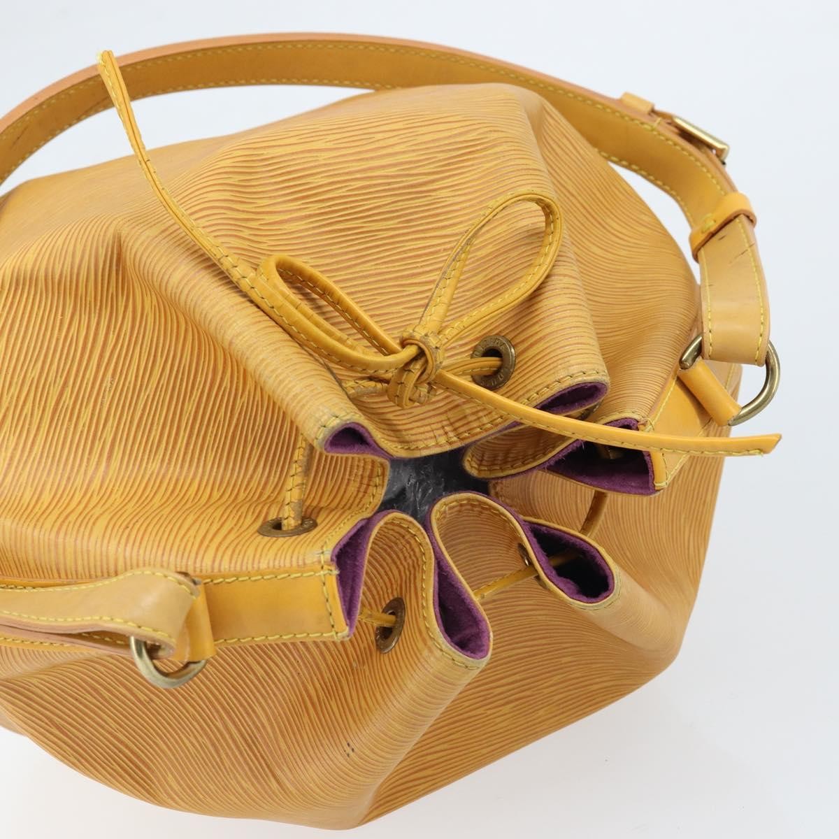 Louis Vuitton Petit Noe Nm Epi Leather Yellow Leather Shoulder Bag Bag (Pre-Owned)