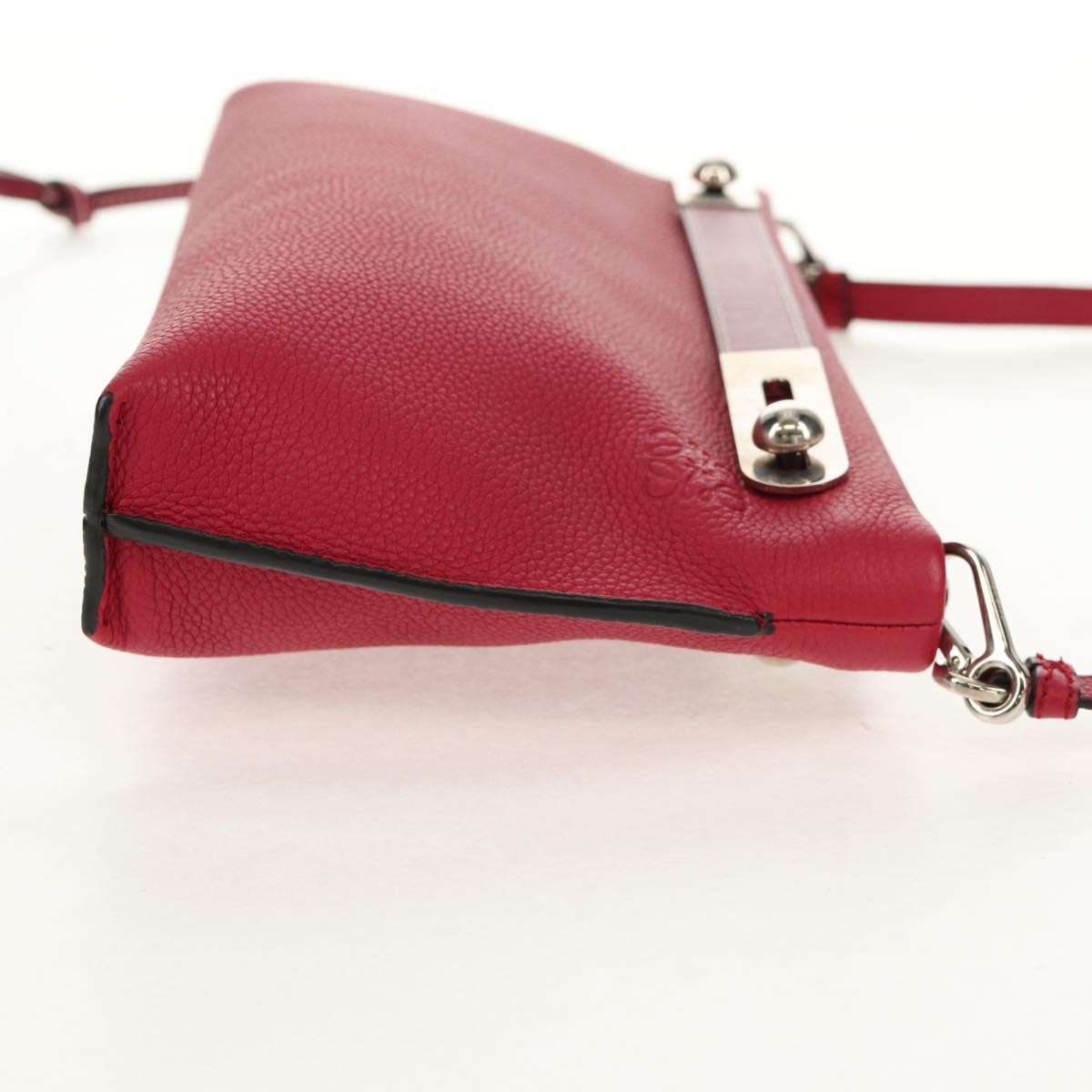 Loewe Missy Leather Red Leather Shoulder Bag Bag (Pre-Owned)