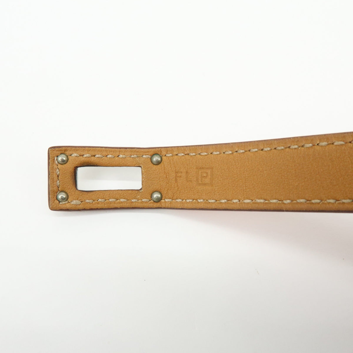 Hermes Kelly Double Tour Leather Orange Leather Bracelet Jewelry (Pre-Owned)