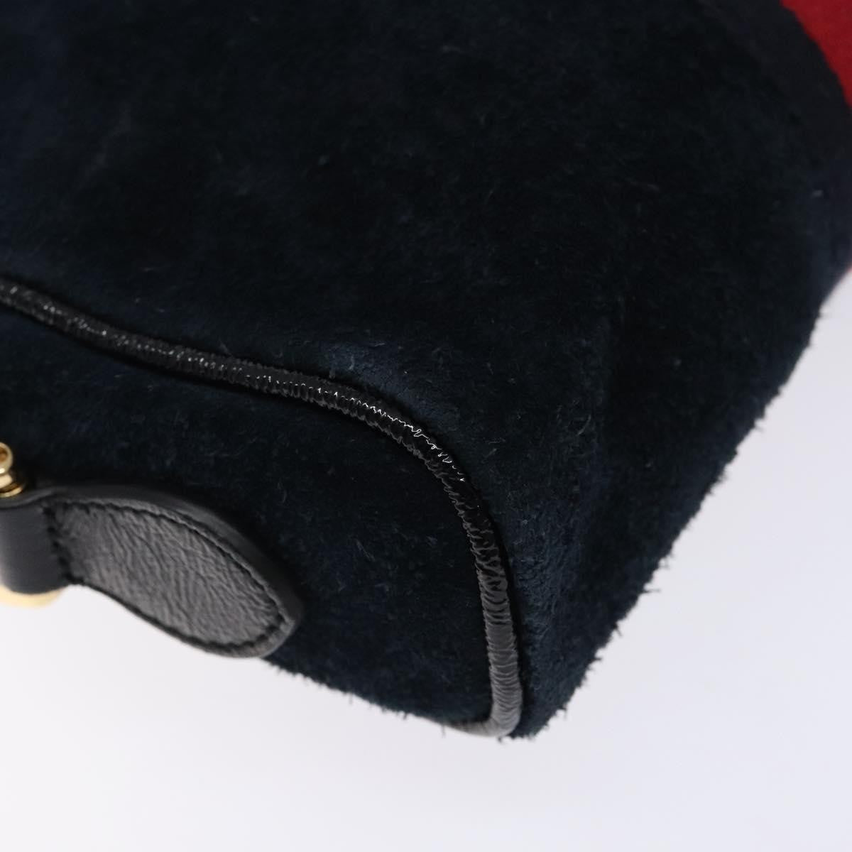 Gucci Ophidia Suede Navy Suede Shoulder Bag Bag (Pre-Owned)