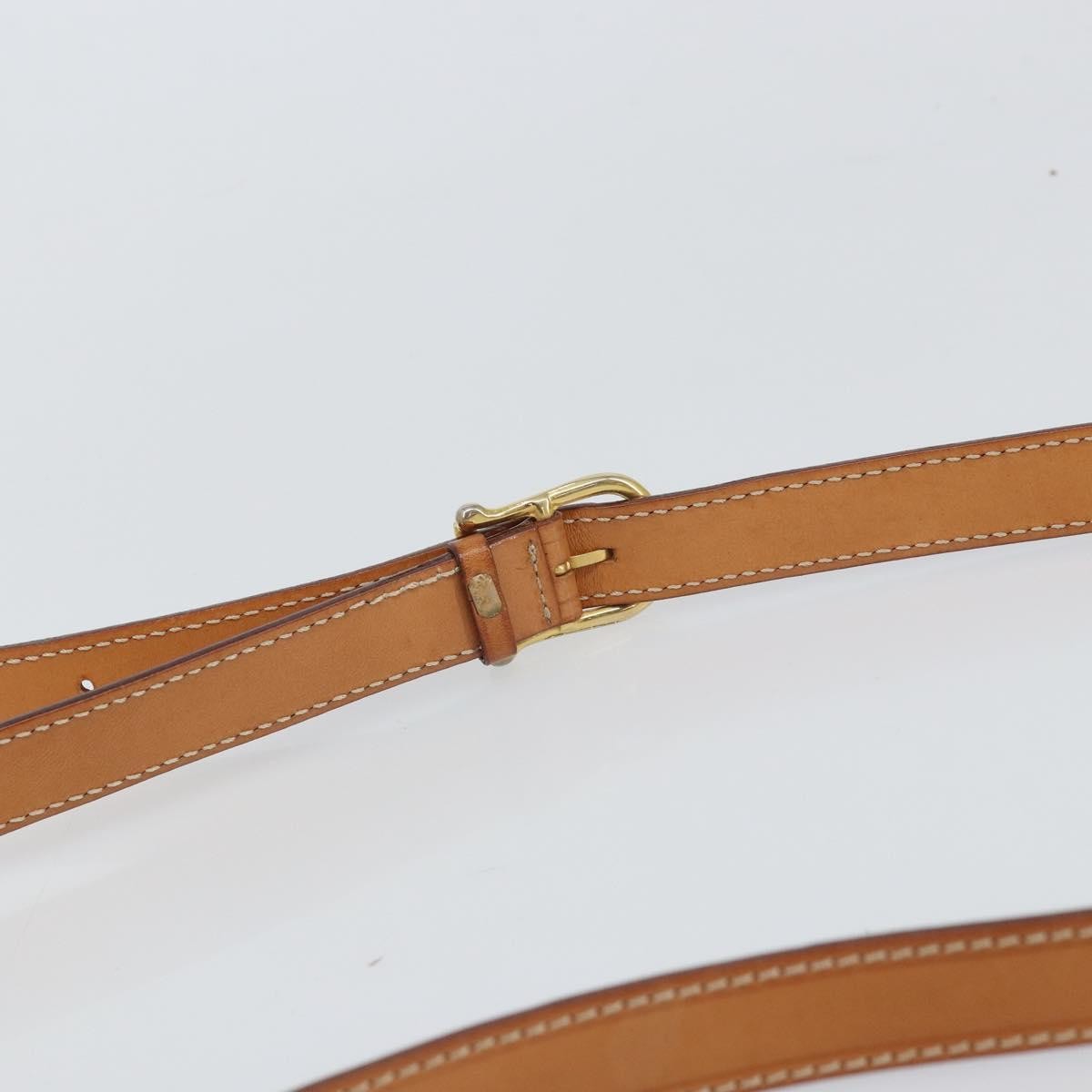 Celine Vintage Macadam Canvas And Leather Brown Canvas Shoulder Bag Bag (Pre-Owned)