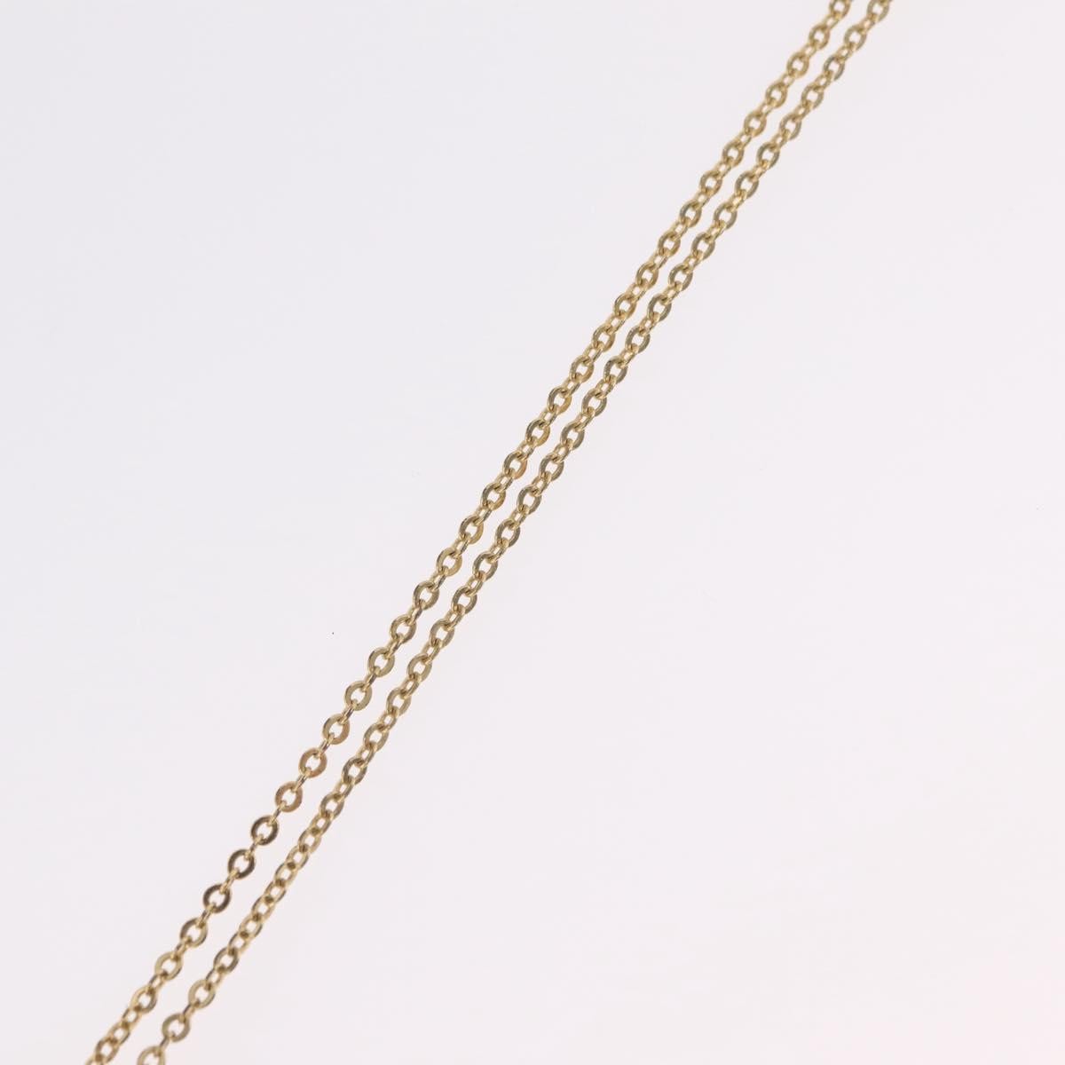 Christian Dior Logo Heart Pendant Metal Gold Metal Necklace Jewelry (Pre-Owned)