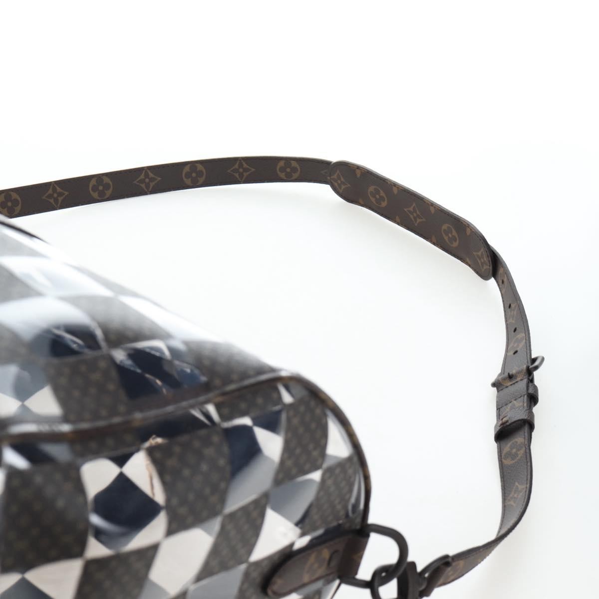 Louis Vuitton Keepall Bandouliere Monogram Chess Coated Canvas And Pvc Brown Canvas Travel Bag Bag (Pre-Owned)