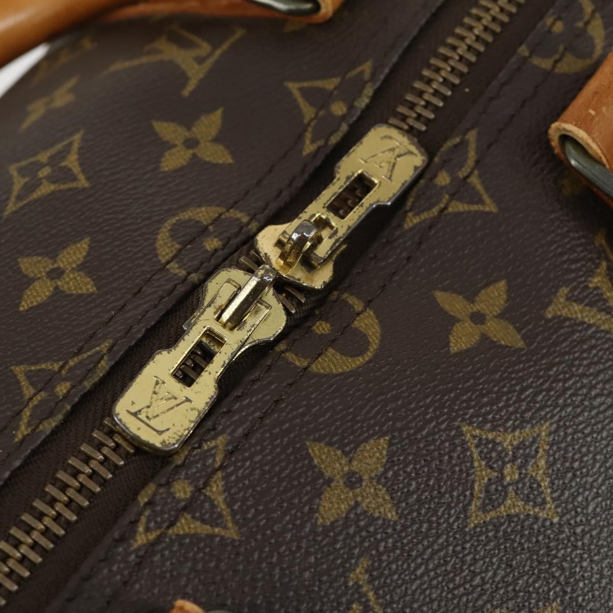 Louis Vuitton Keepall Monogram Canvas Brown Canvas Travel Bag Bag (Pre-Owned)