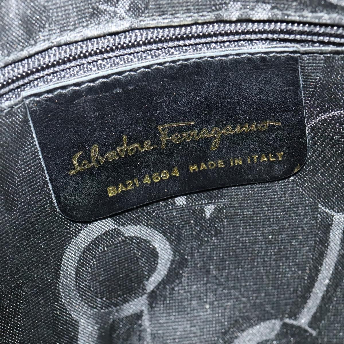 Salvatore Ferragamo Gancini Suede Purple Suede Shoulder Bag Bag (Pre-Owned)