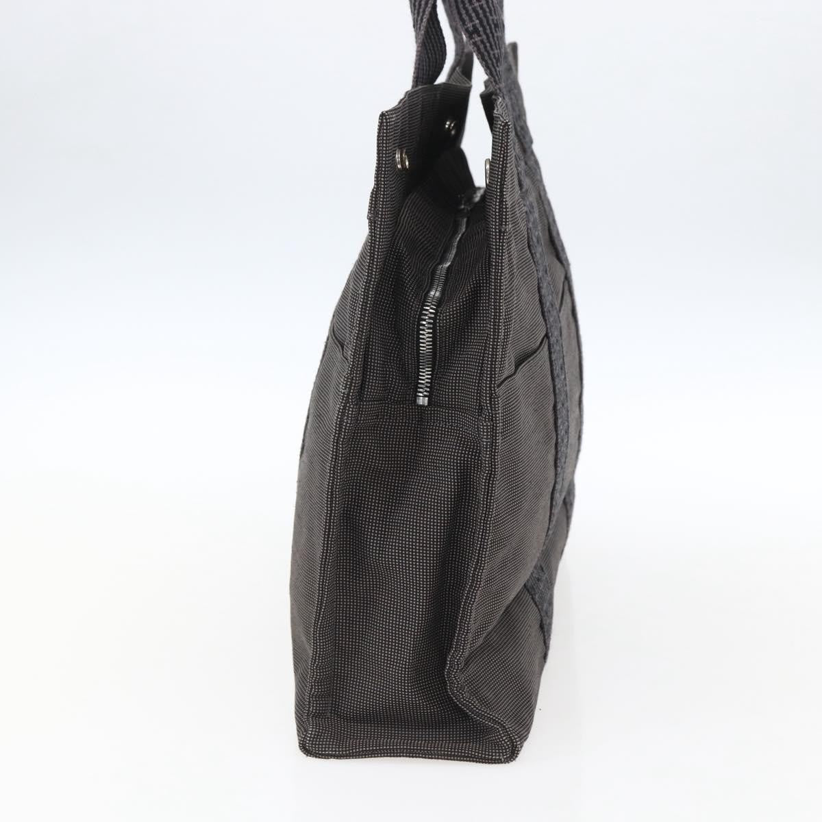 Hermes Fourre-Tout Herline Canvas Gray Canvas Tote Bag Bag (Pre-Owned)