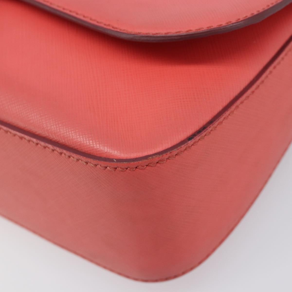 Salvatore Ferragamo Gancini Leather Pink Leather Shoulder Bag Bag (Pre-Owned)