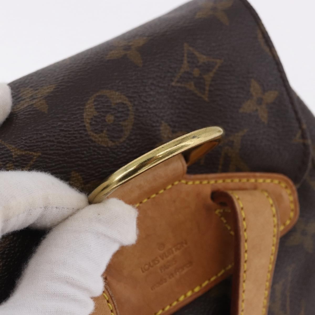 Louis Vuitton Vintage Montsouris Monogram Canvas Brown Canvas Backpack Bag (Pre-Owned)