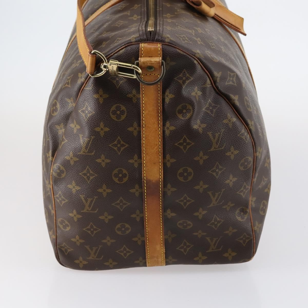 Louis Vuitton Keepall Bandouliere Monogram Canvas Brown Canvas Travel Bag Bag (Pre-Owned)