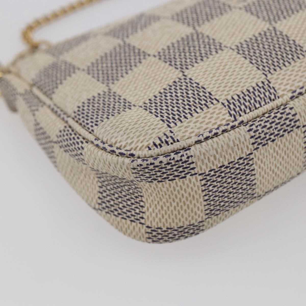 Louis Vuitton Mini Pochette Damier Beige Canvas Clutche & Pouche Bag (Pre-Owned)