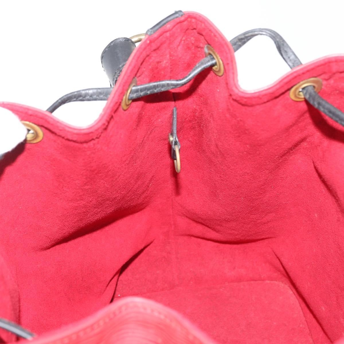 Louis Vuitton Bicolor Petit Noe Epi Leather Red Leather Handbag (Pre-Owned)