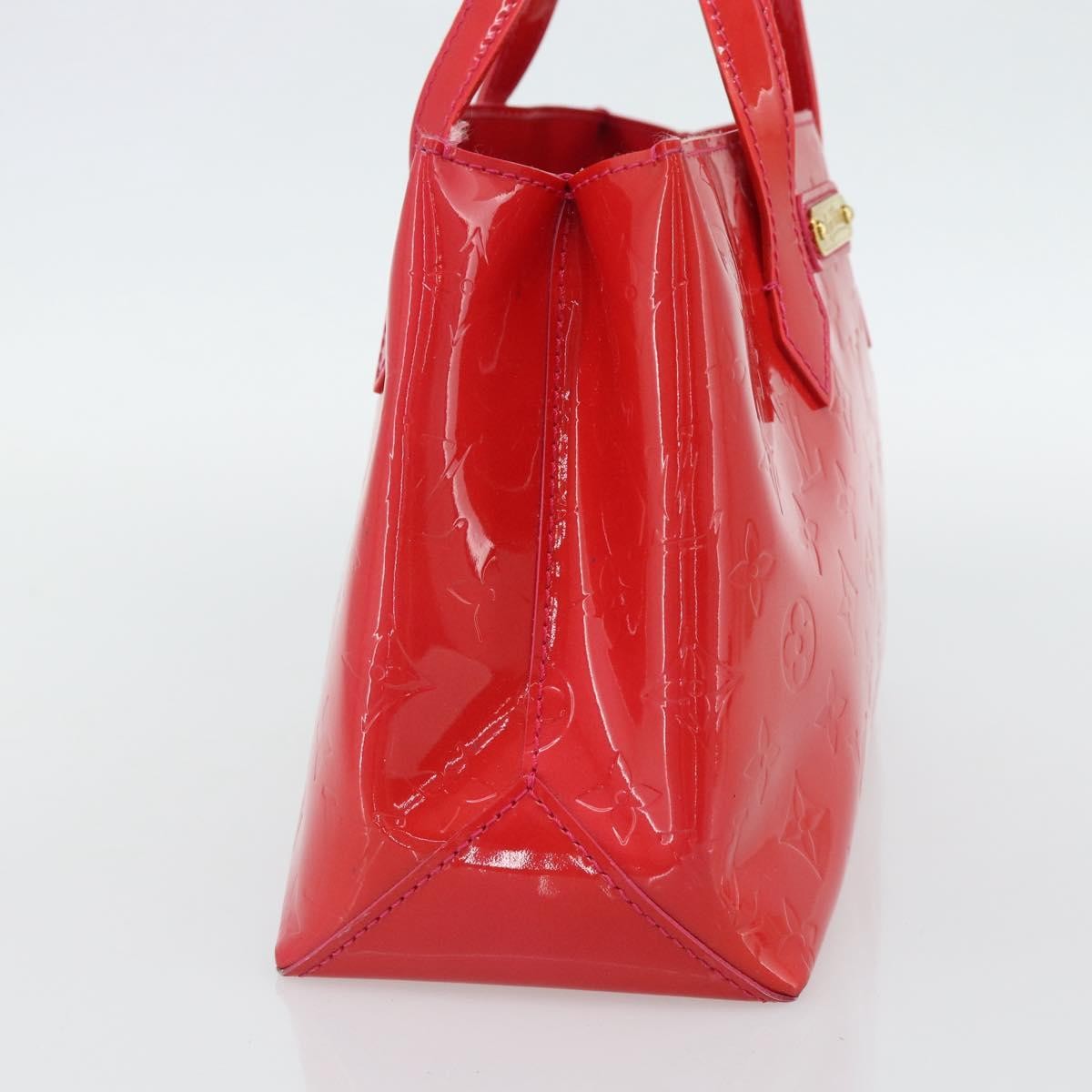 Louis Vuitton Wilshire Monogram Vernis Pink Patent_Leather Handbag (Pre-Owned)