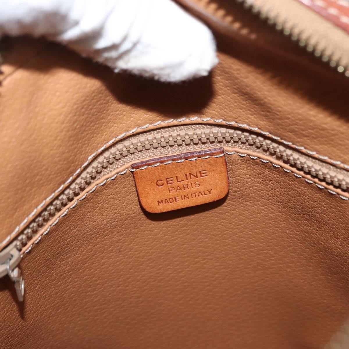 Celine Vintage Macadam Canvas And Leather Brown Pvc Shoulder Bag Bag (Pre-Owned)