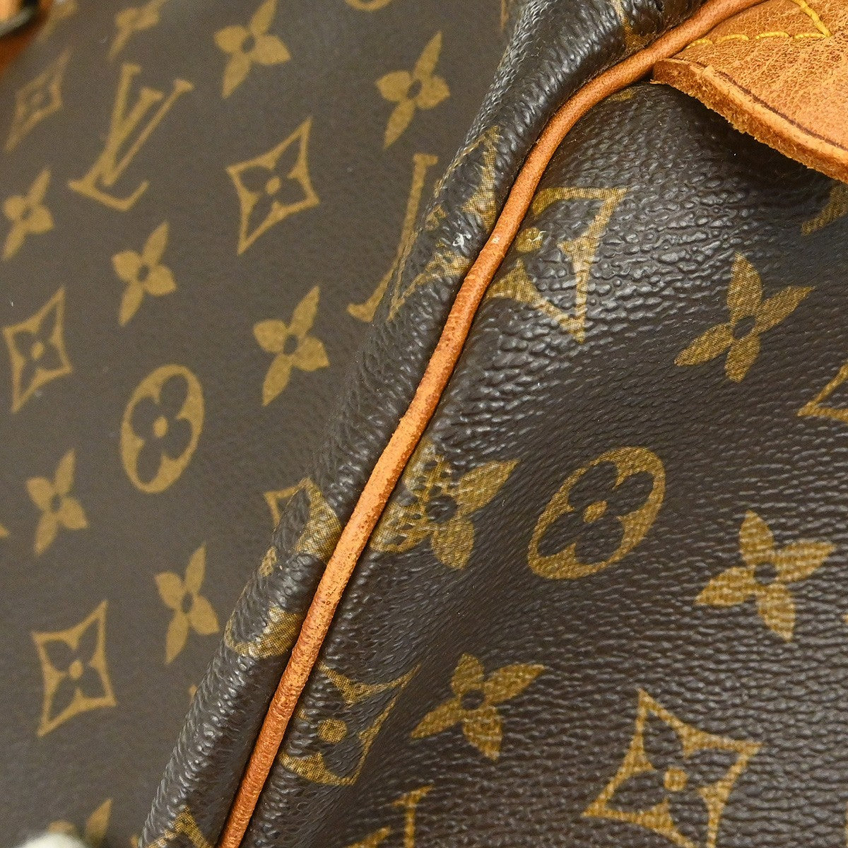 Louis Vuitton Keepall Monogram Canvas Brown Canvas Travel Bag Bag (Pre-Owned)