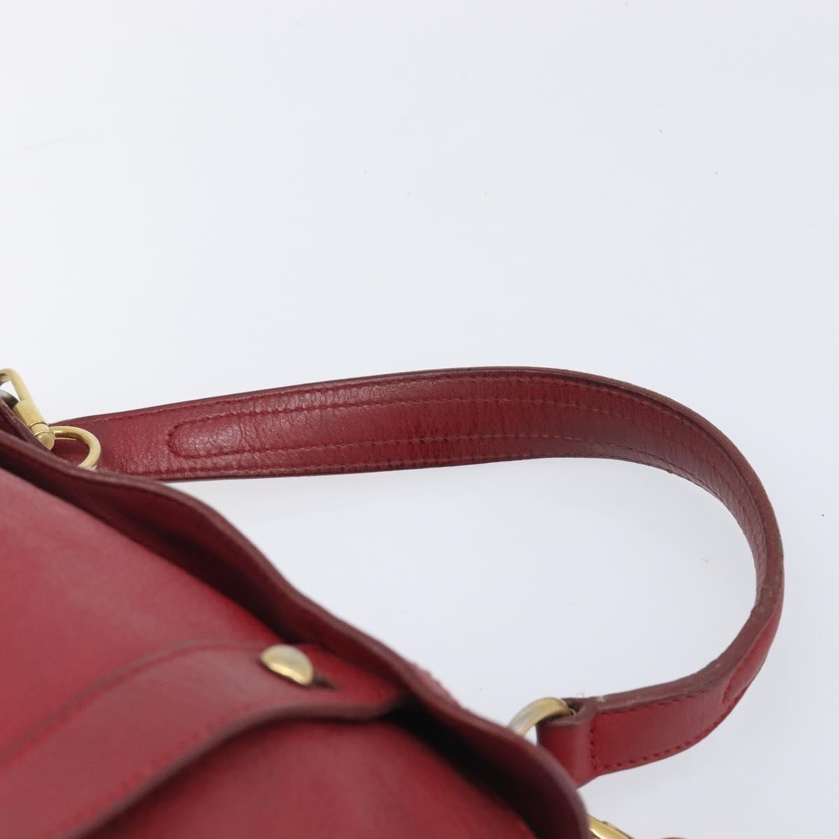 Saint Laurent Muse Two Leather Red Leather Handbag (Pre-Owned)