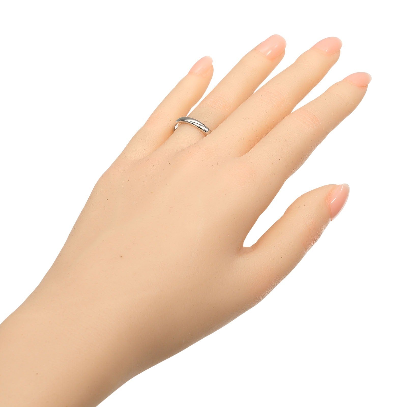 Tiffany & Co. Forever Band Platinum With Diamonds Silver Platinum Ring Jewelry (Pre-Owned)