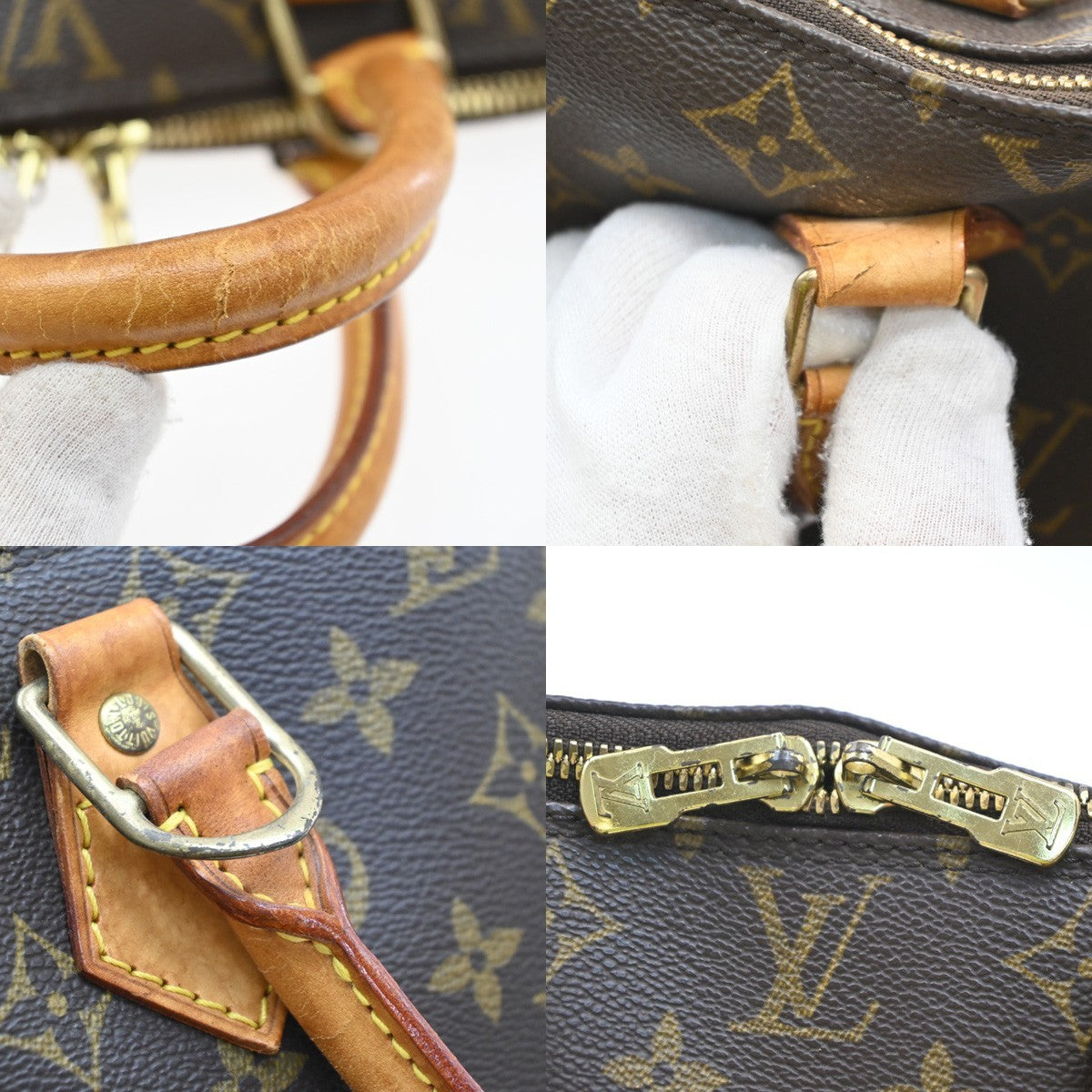Louis Vuitton Alma Monogram Brown Canvas Handbag (Pre-Owned)