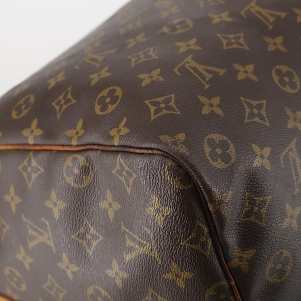 Louis Vuitton Keepall Bandouliere Monogram Canvas Brown Canvas Travel Bag Bag (Pre-Owned)