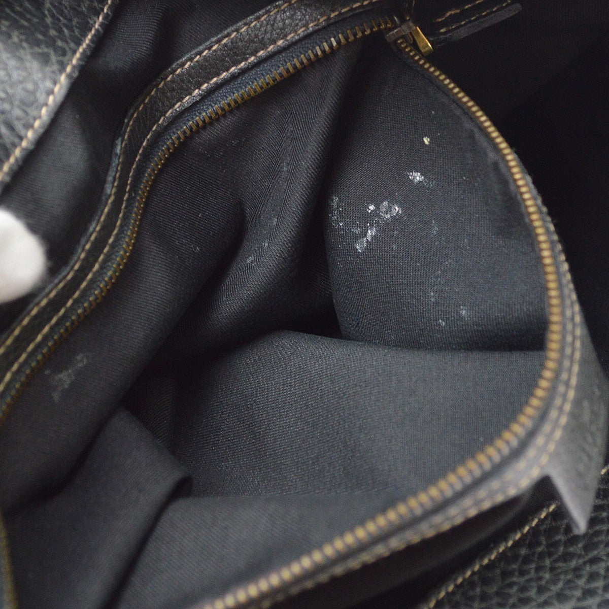 Gucci New Pelham Tote Leather Black Leather Handbag (Pre-Owned)