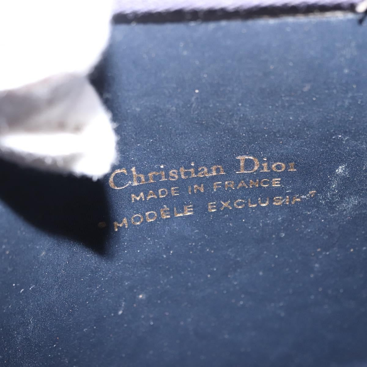 Christian Dior Vintage Cd Trotter Canvas Navy Canvas Shoulder Bag Bag (Pre-Owned)