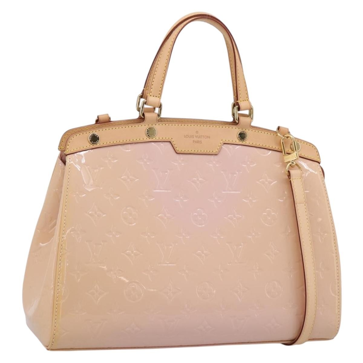 Louis Vuitton Blair Monogram Vernis Pink Patent_Leather Handbag (Pre-Owned)