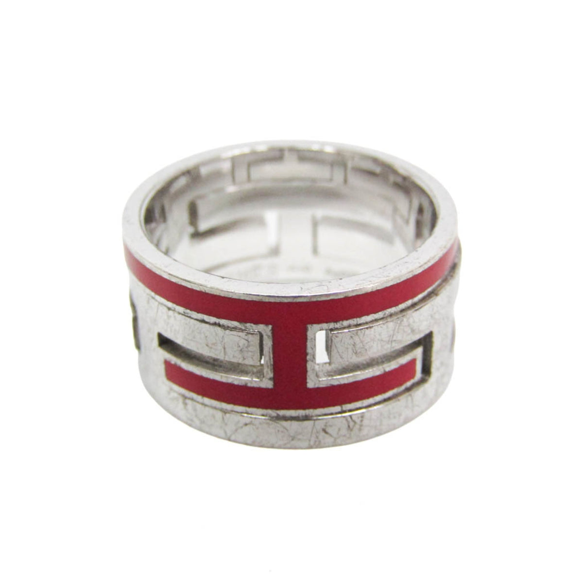 Hermes Move H Ring Silver Silver Sterling_Silver Ring Jewelry (Pre-Owned)
