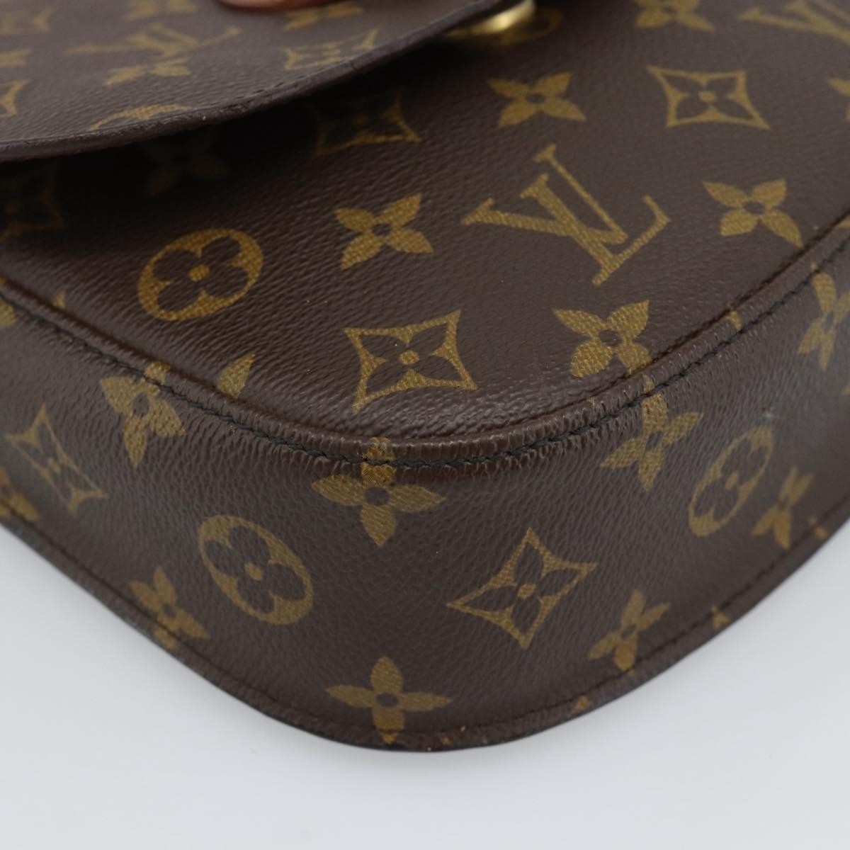 Louis Vuitton Saint Cloud Monogram Canvas Brown Canvas Shoulder Bag Bag (Pre-Owned)