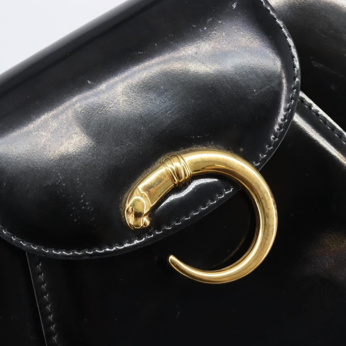 Cartier Panthère Patent Leather Black Patent_Leather Tote Bag Bag (Pre-Owned)