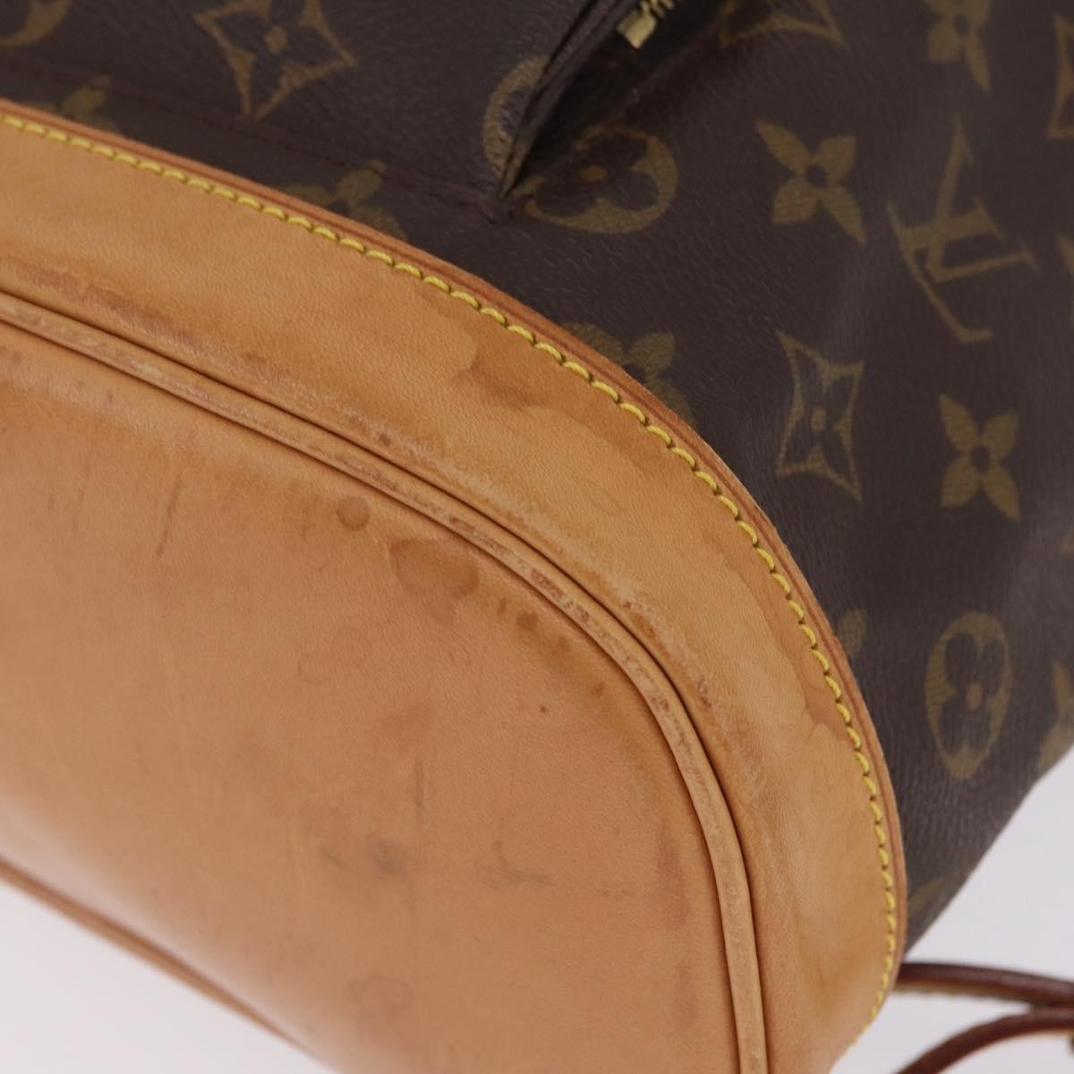 Louis Vuitton Vintage Montsouris Monogram Canvas Brown Canvas Backpack Bag (Pre-Owned)