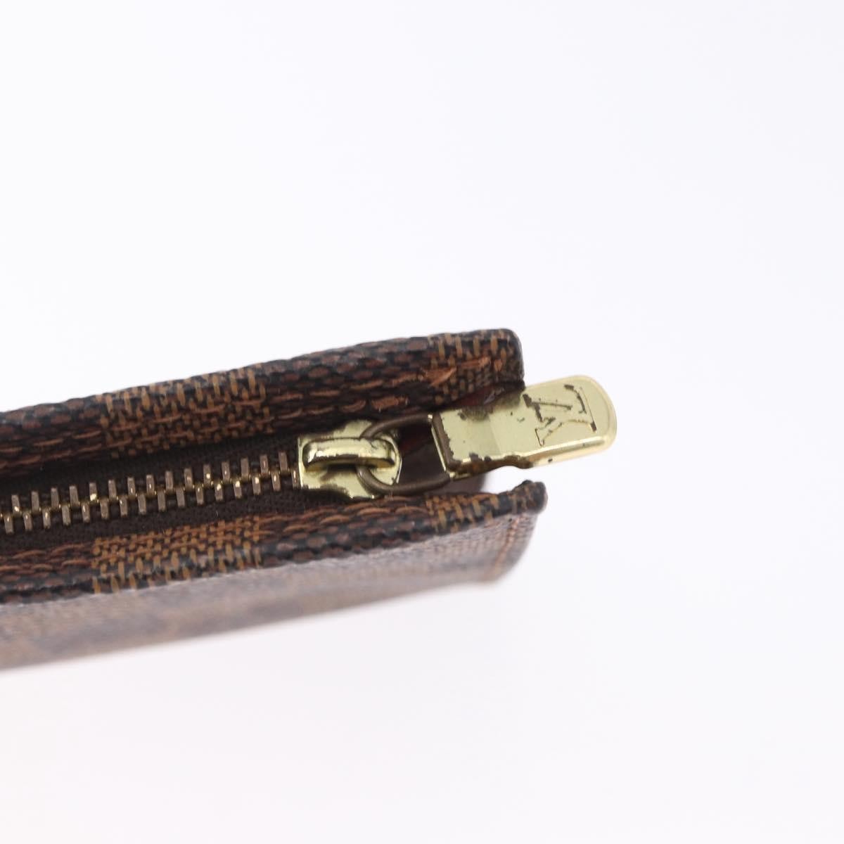 Louis Vuitton Toiletry Pouch Damier Brown Canvas Clutche & Pouche Bag (Pre-Owned)