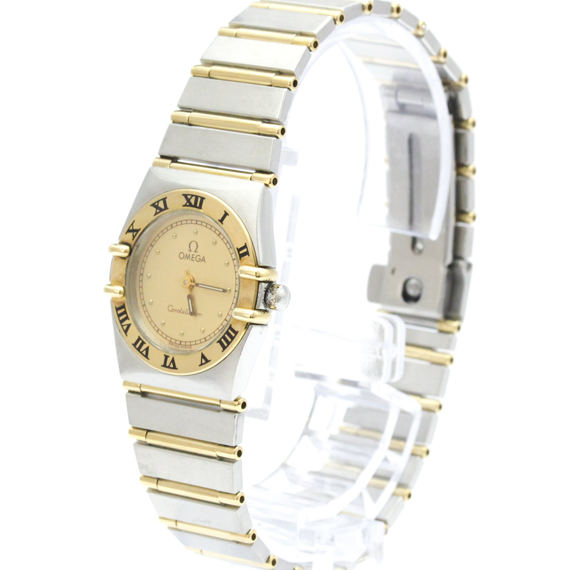 Omega Constellation Quartz Stainless Steel And Yellow Gold Watch (Pre-Owned)