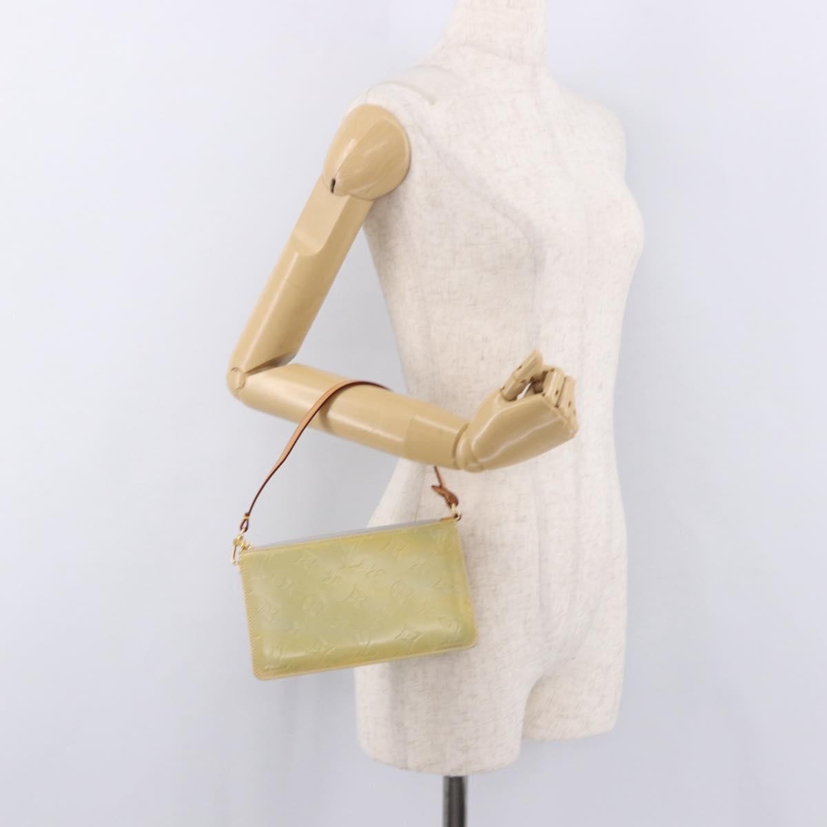 Louis Vuitton Lexington Pochette Patent Leather Gray Patent_Leather Clutche & Pouche Bag (Pre-Owned)