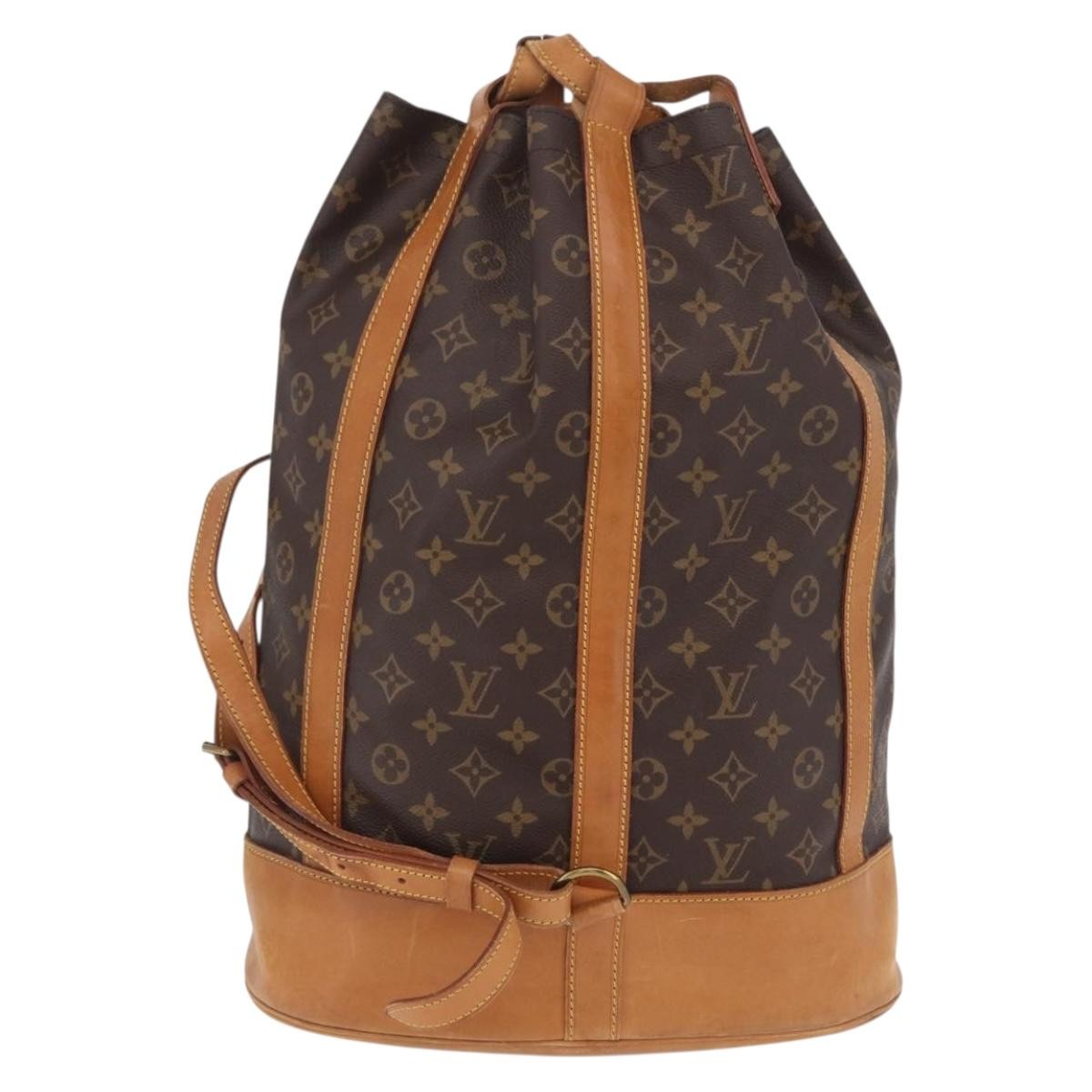 Louis Vuitton Randonnee Monogram Canvas Brown Canvas Backpack Bag (Pre-Owned)