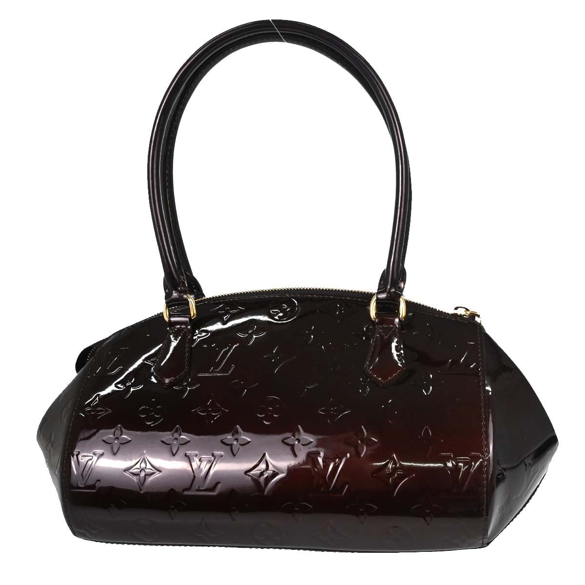 Louis Vuitton Sherwood Monogram Vernis Purple Patent_Leather Handbag (Pre-Owned)