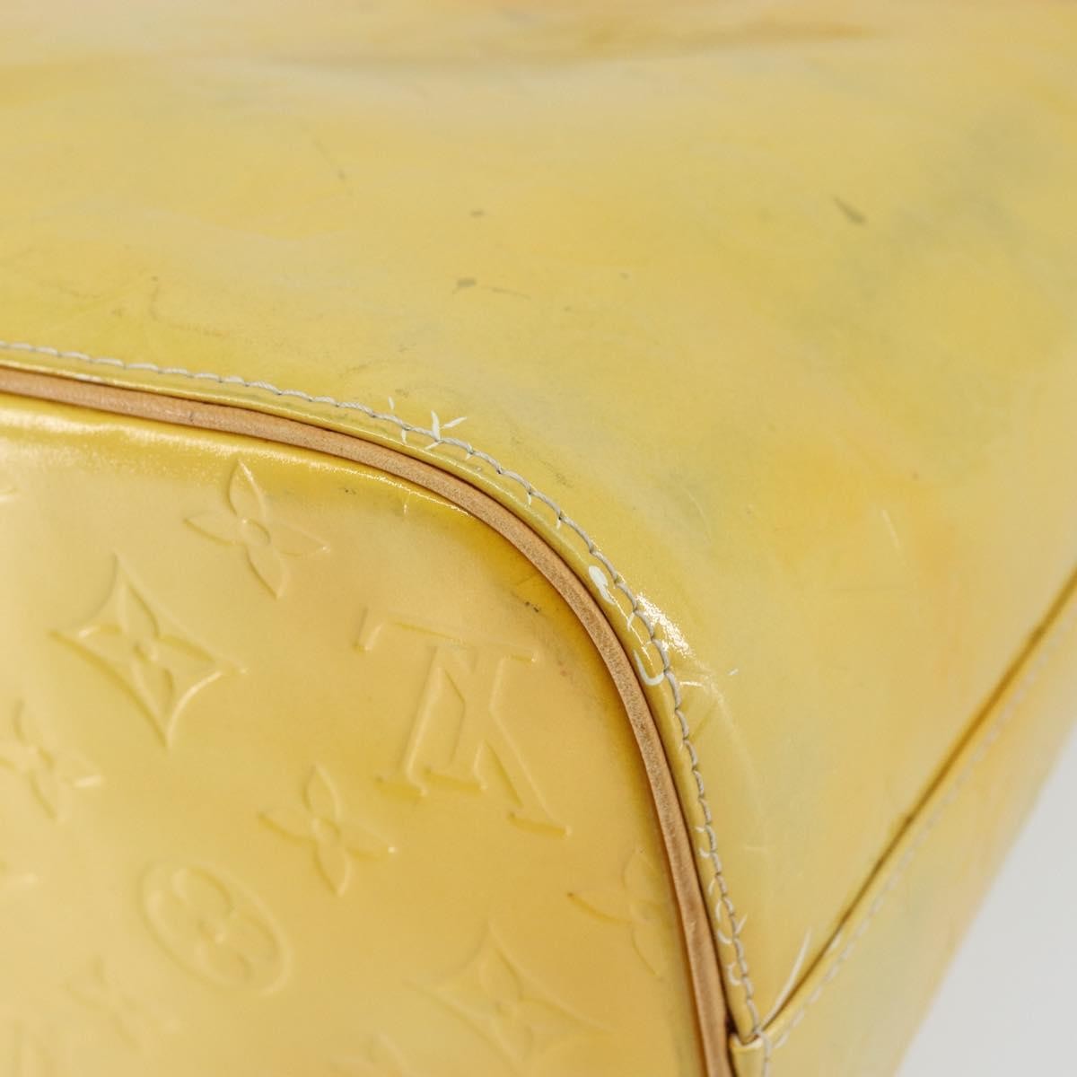 Louis Vuitton Houston Monogram Vernis Yellow Patent_Leather Tote Bag Bag (Pre-Owned)
