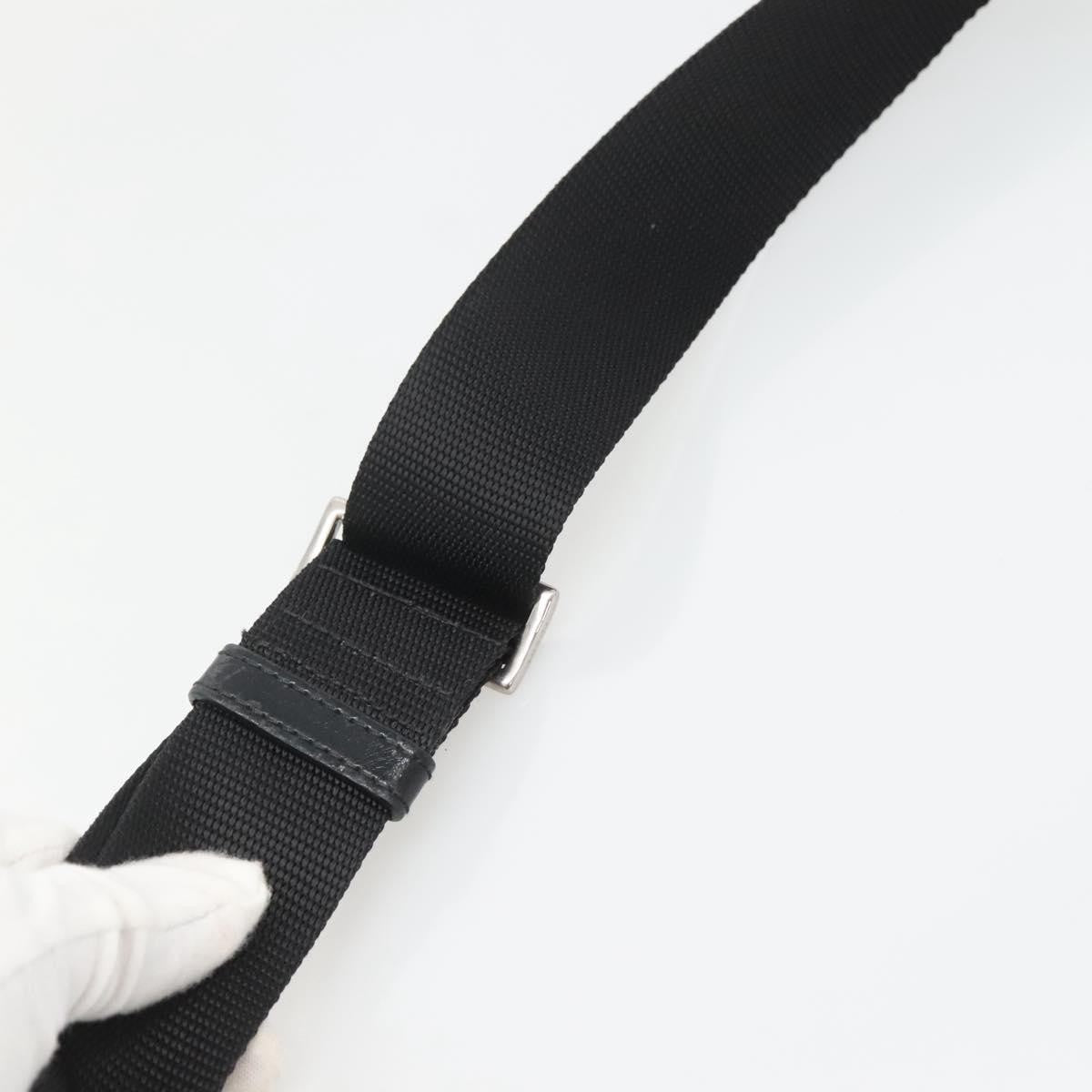 Prada Flat Messenger Tessuto Black Nylon Shoulder Bag Bag (Pre-Owned)