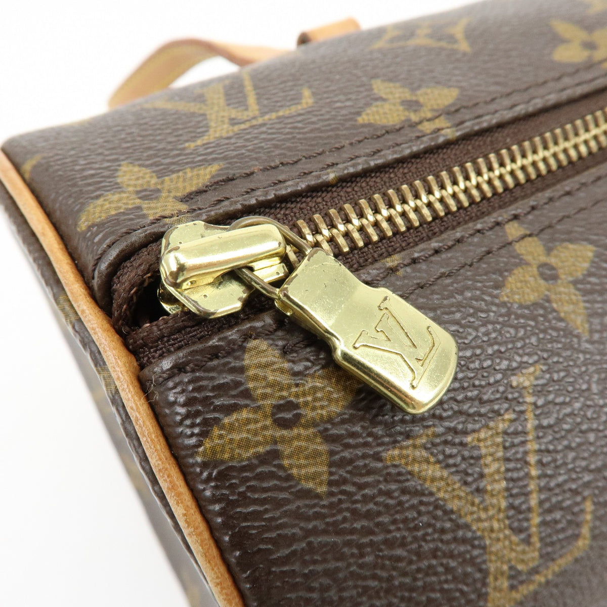 Louis Vuitton Papillon Monogram Canvas Brown Canvas Handbag (Pre-Owned)
