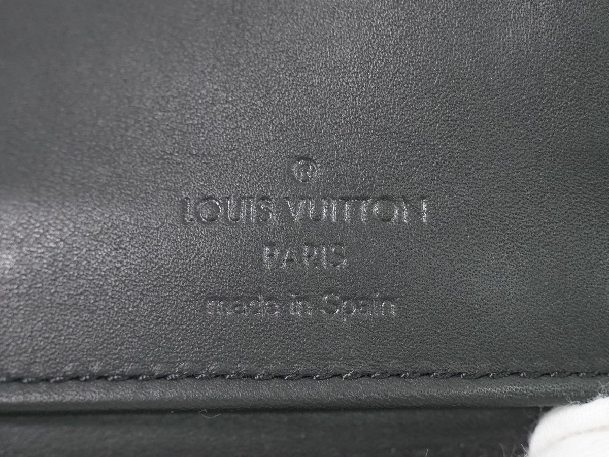 Louis Vuitton Zippy Monogram Shadow Leather Black Leather Wallets Accessory (Pre-Owned)