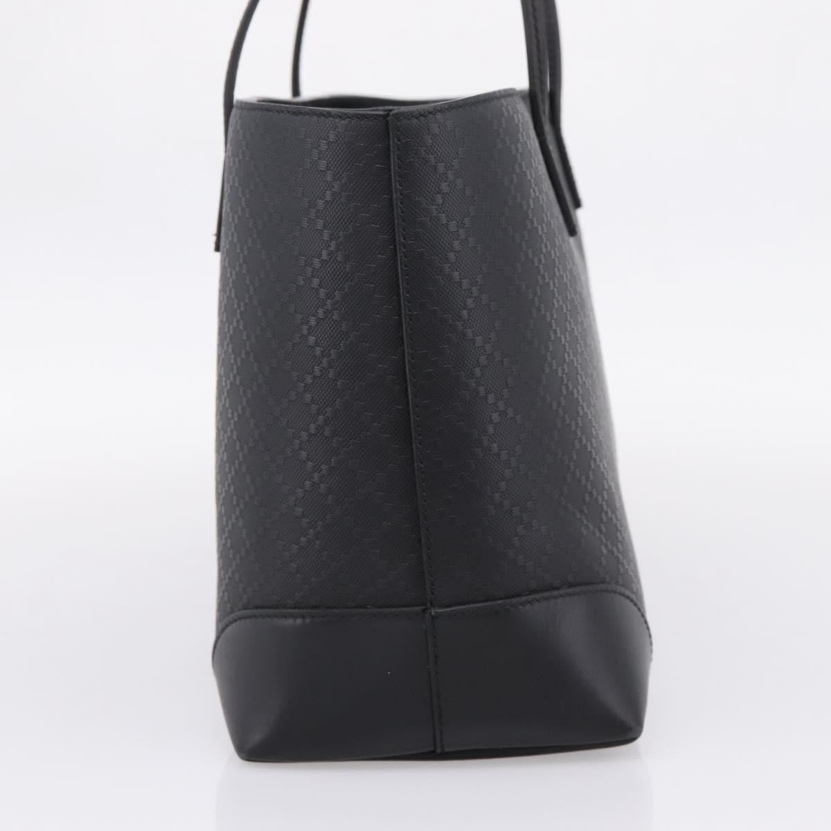 Gucci Bright Diamante Leather Black Leather Tote Bag Bag (Pre-Owned)