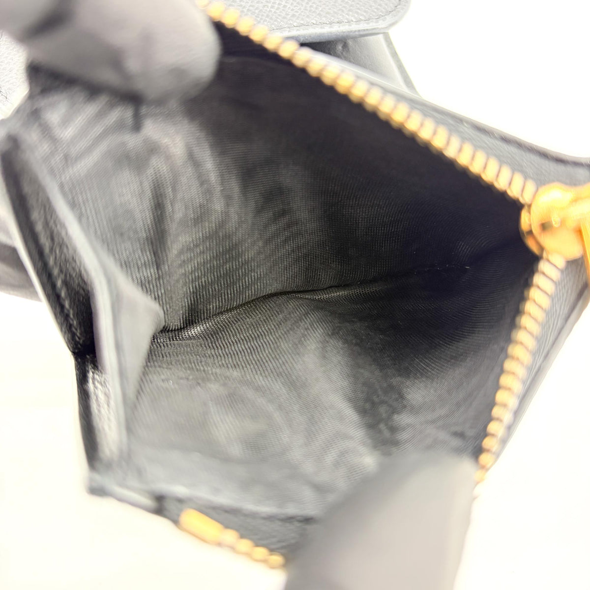 Christian Dior Saddle Lotus Leather Black Leather Wallets Accessory (Pre-Owned)