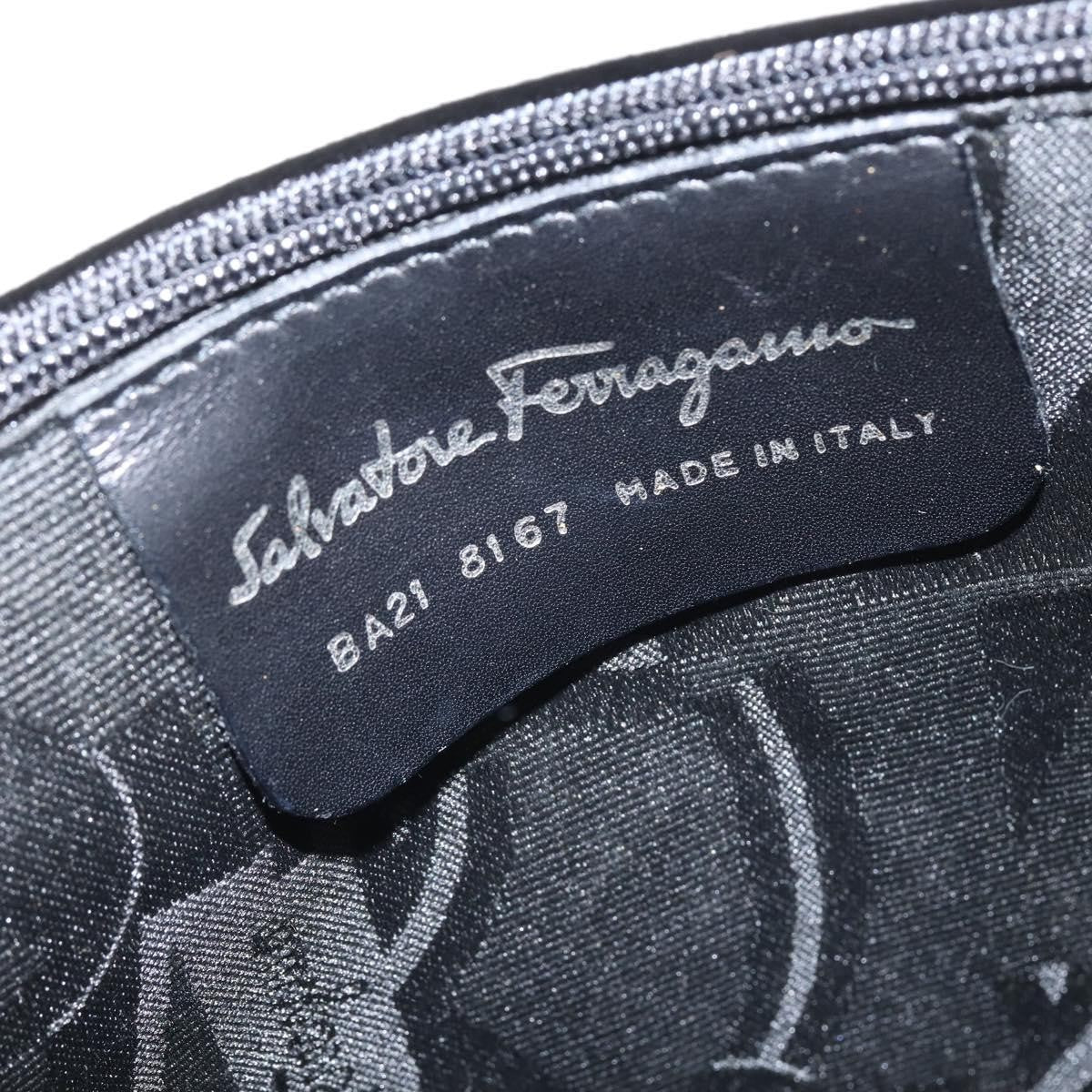 Salvatore Ferragamo Gancini Leather White Leather Handbag (Pre-Owned)