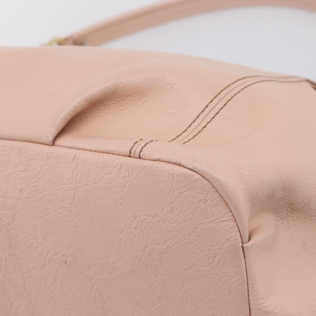 Burberry Blue Label Leather Pink Leather Shoulder Bag Bag (Pre-Owned)
