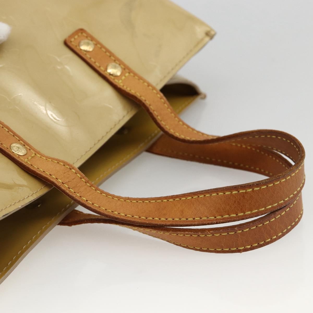 Louis Vuitton Reade Monogram Vernis Beige Patent_Leather Handbag (Pre-Owned)